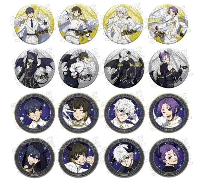 Blue Lock Glitter Default Style Can Badge Ouchi De Collaboration Angel & Devil Vol.1 (1 Random)