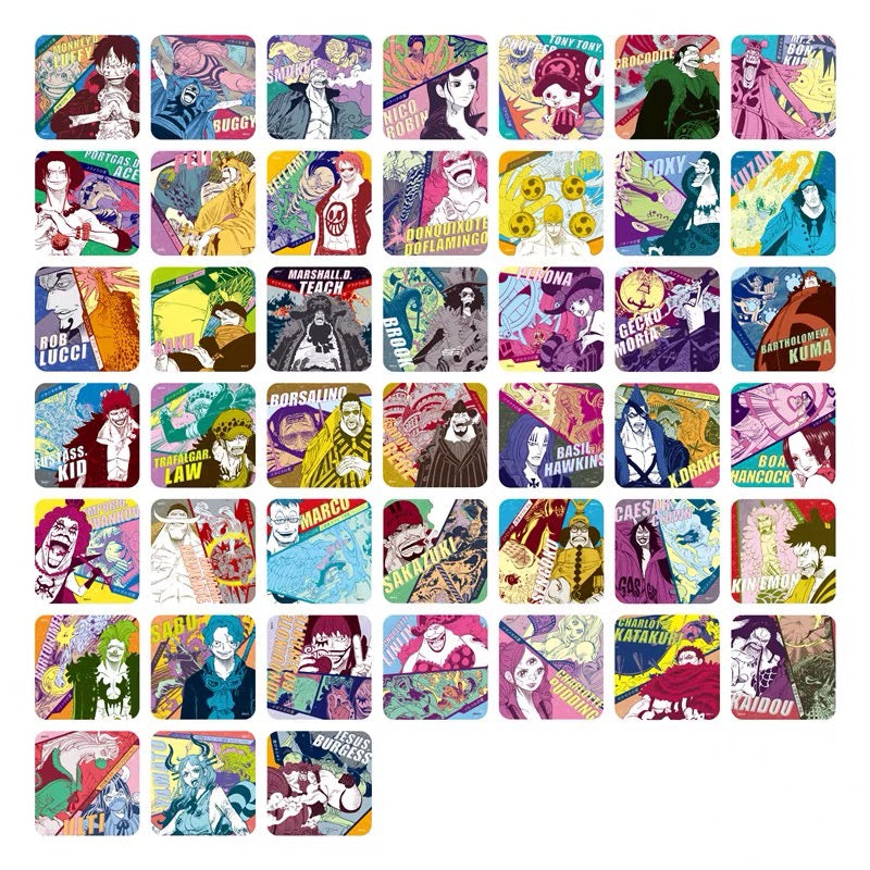 ONE PIECE Art Coaster 4th Devil Fruit Users (1 Pack/5 Coaster)