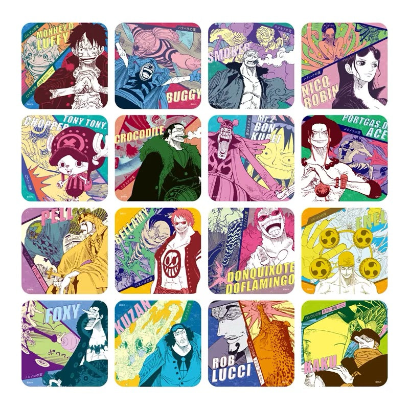 ONE PIECE Art Coaster 4th Devil Fruit Users (1 Pack/5 Coaster)