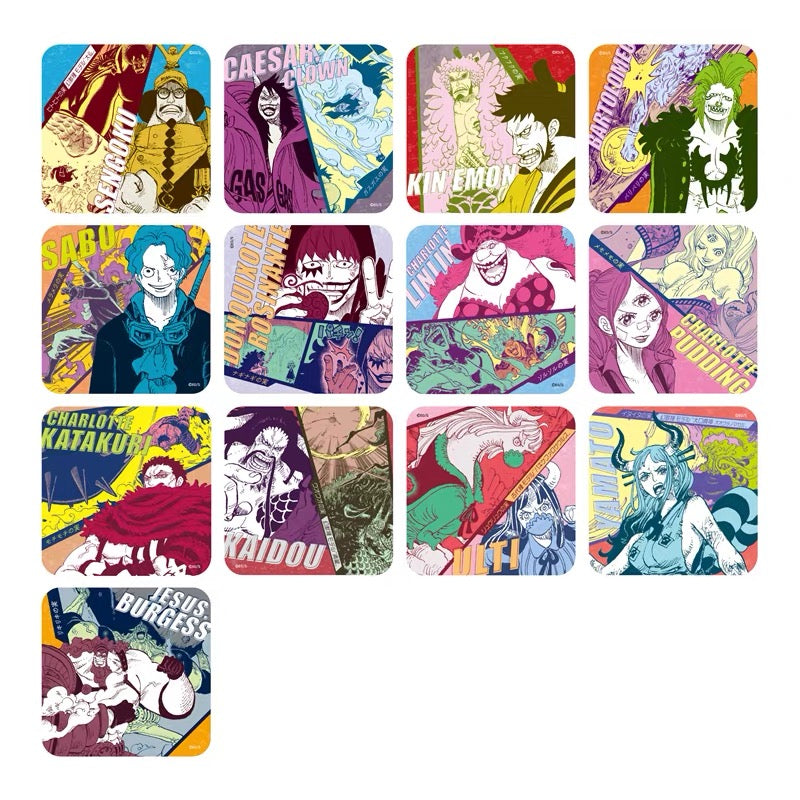 ONE PIECE Art Coaster 4th Devil Fruit Users (1 Pack/5 Coaster)