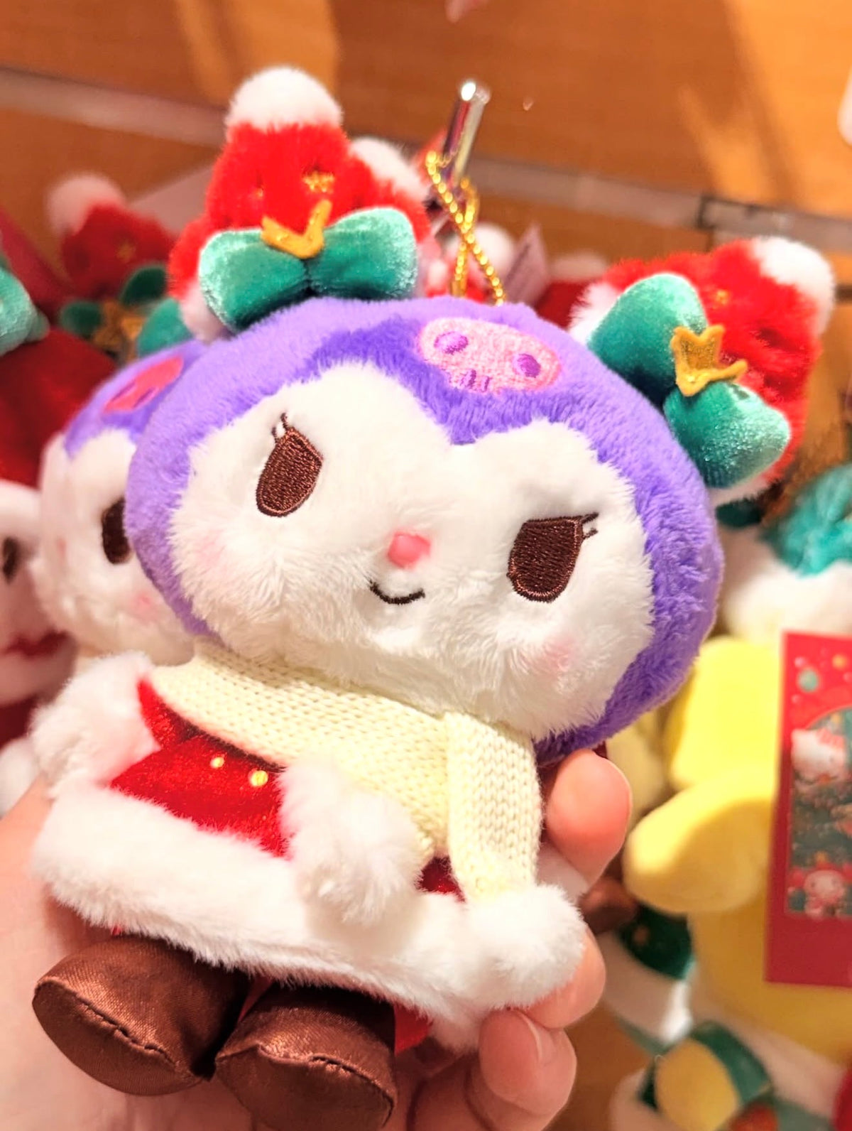 Japan Sanrio Original Mascot Holder - Kuromi : Christmas 2025