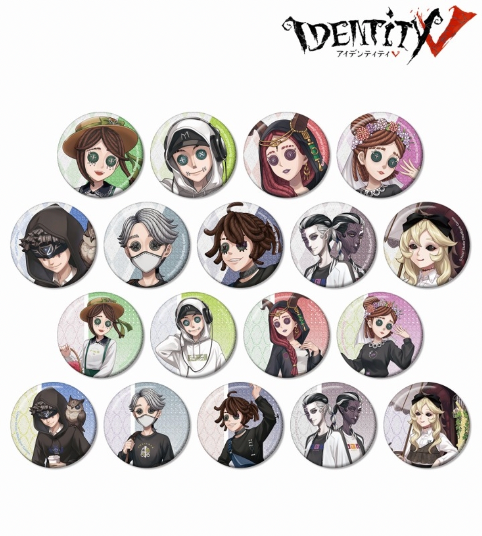 Identity V (Fifth Personality) arti-mate Trading Glitter Can Badge - Newly Illustrated Casual Fashion Ver. Animate Exclusive (1 Random)