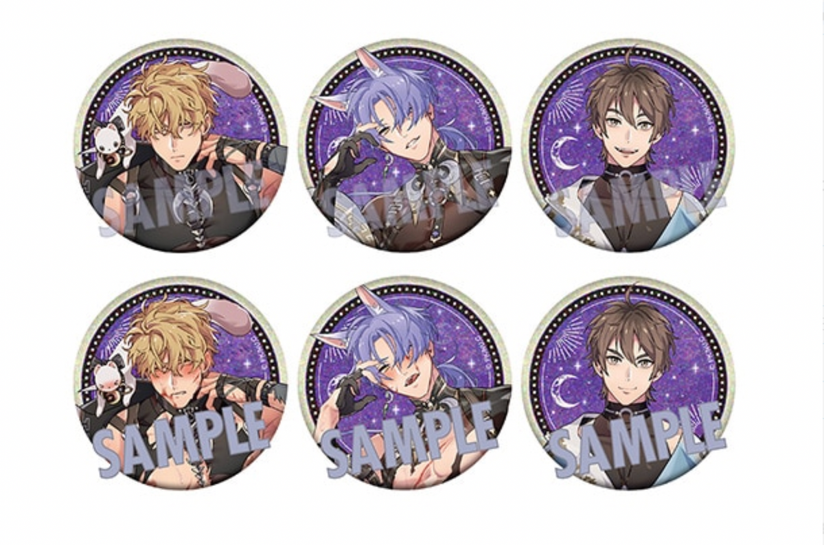 NU: Carnival Hologram Character Badge Collection / Flowing Twin Moons (1 Random)
