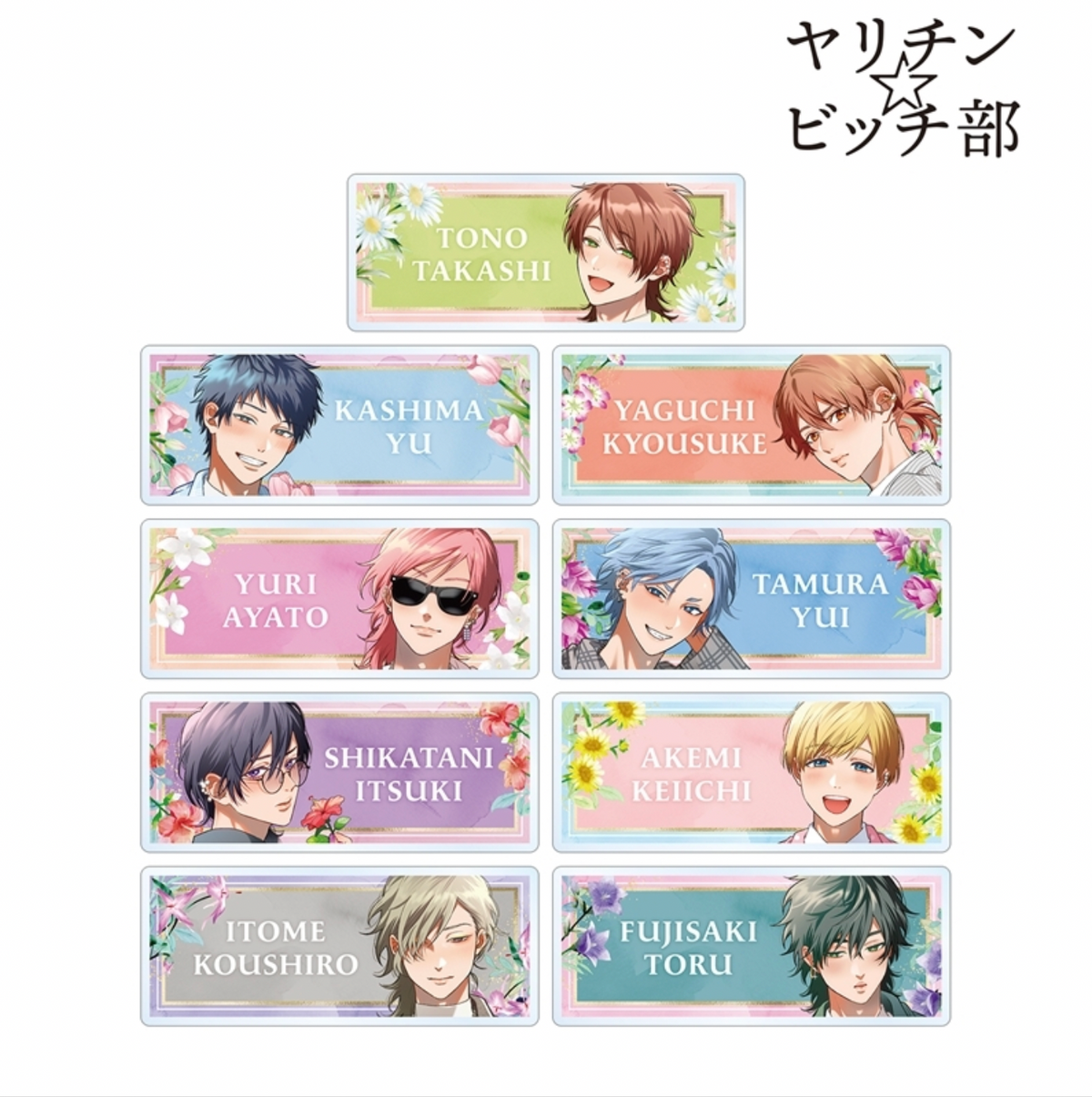 Yarichin☆Bitch Club - Original Illustration by Ogeretsu Tanaka - Suit Ver. - Trading Acrylic Name Plate (1 Random)