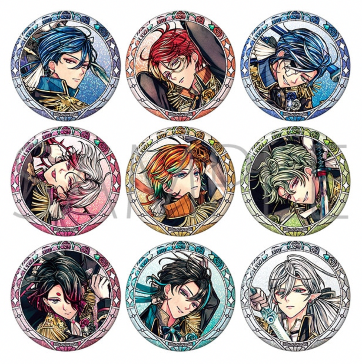 Devil Butler with Black Cat Glitter Character Badge Collection / 3rd Anniversary B (1 Random)