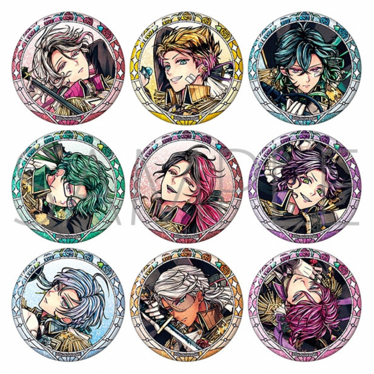 Devil Butler with Black Cat Glitter Character Badge Collection / 3rd Anniversary A (1 Random)