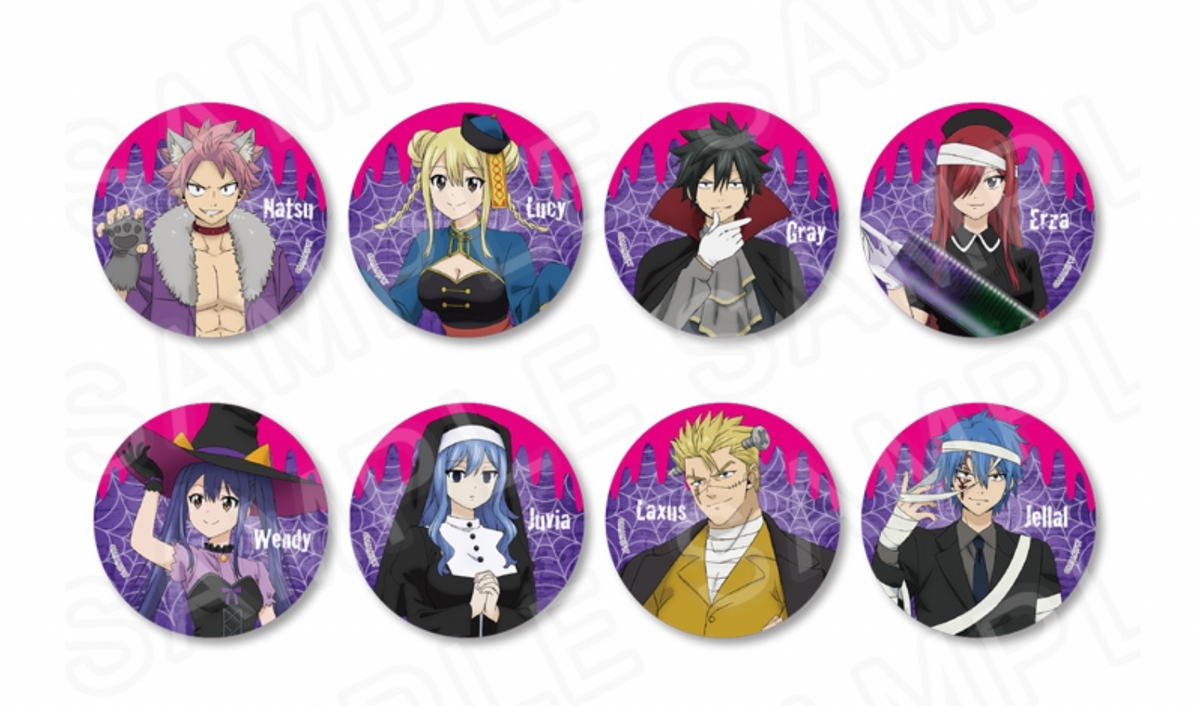 FAIRY TAIL 100 Year Quest original illustration can badge Halloween Ver. (1 Random)