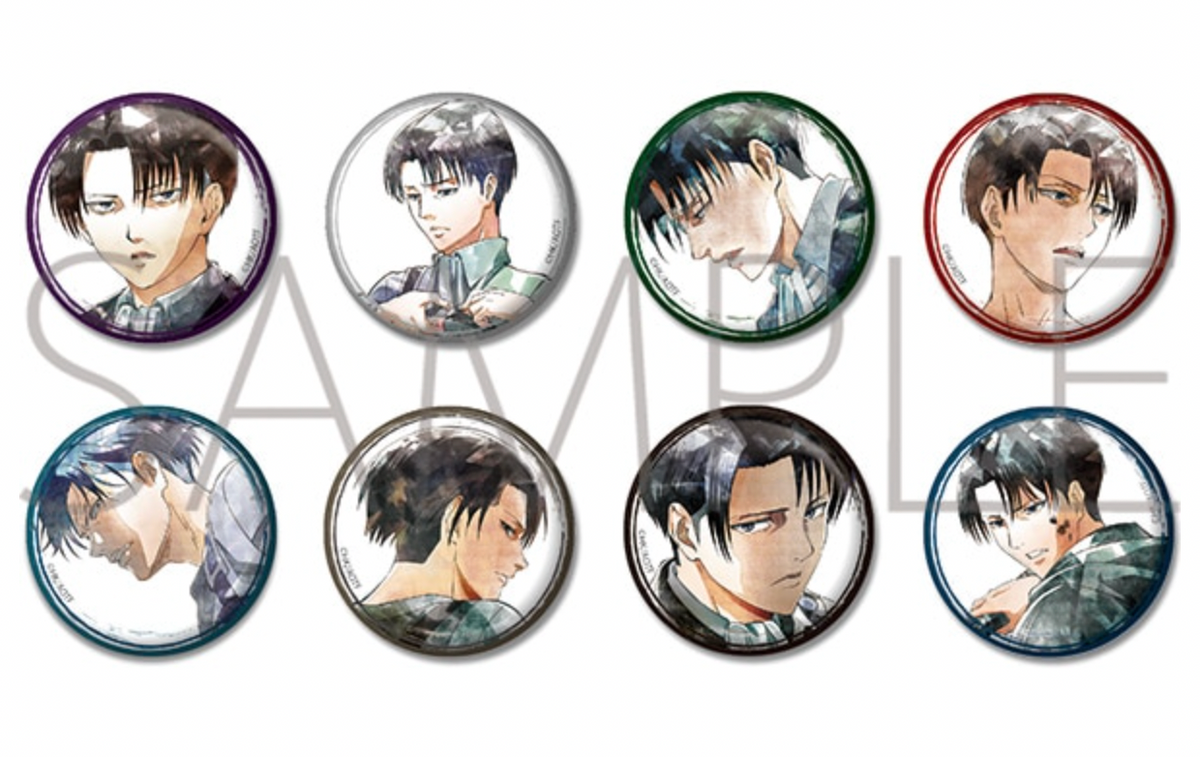 Attack on Titan Character Badge Collection Art-Pic Levi (1 Random)