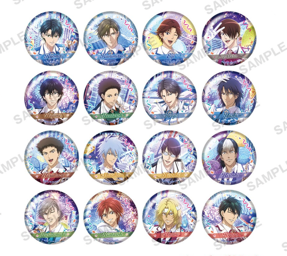New The Prince of Tennis Rising Beat Trading Holo Can Badge PARADE! Ver. (1 Random)