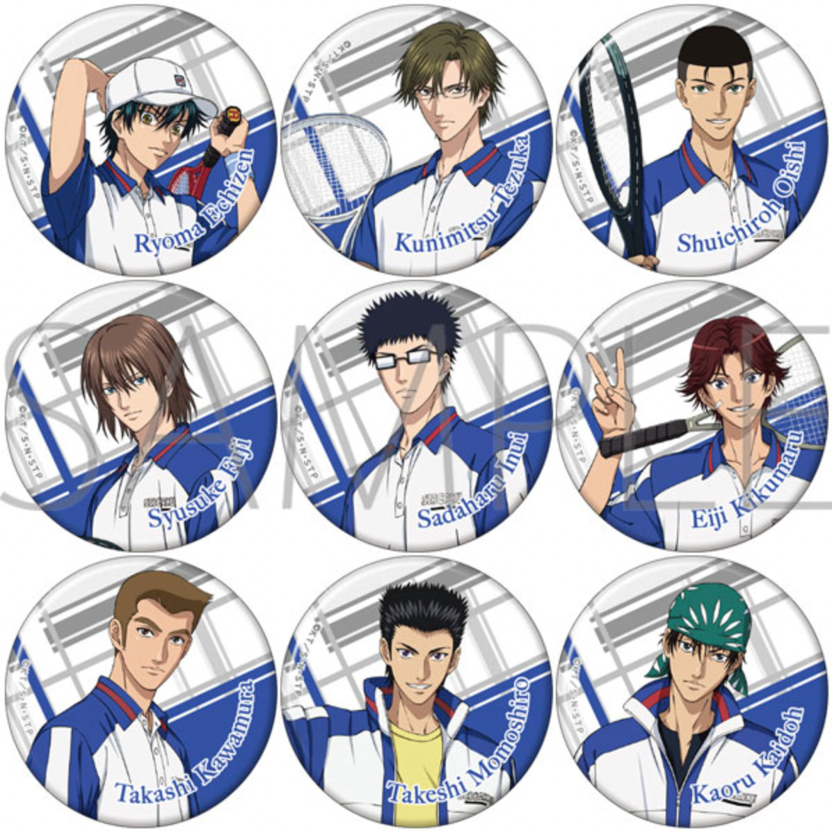 The New Prince of Tennis Chara Badge Collection (1 Random)