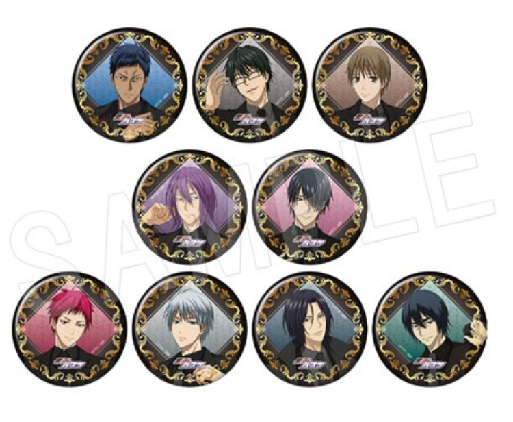 Kuroko's Basketball Trading Foil-Stamped Matte 75mm Can Badge Type B JF2025 Black Suit Ver. (1 Random)