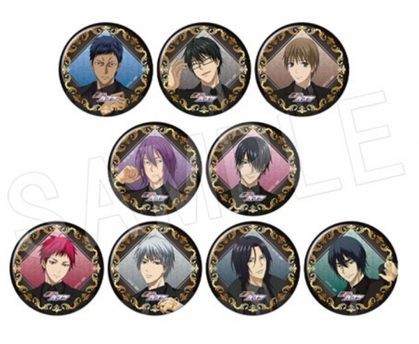 Kuroko's Basketball Trading Foil-Stamped Matte 75mm Can Badge Type B JF2025 Black Suit Ver. (1 Random)