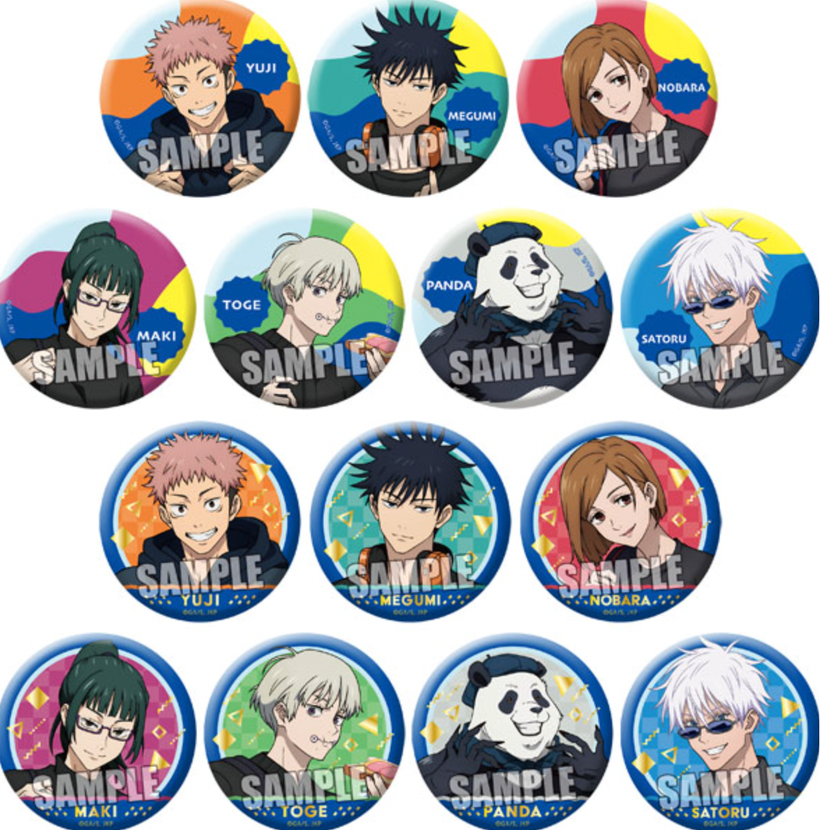 Jujutsu Kaisen Trading Mat Can Badge Holiday Ver. (1 Random)