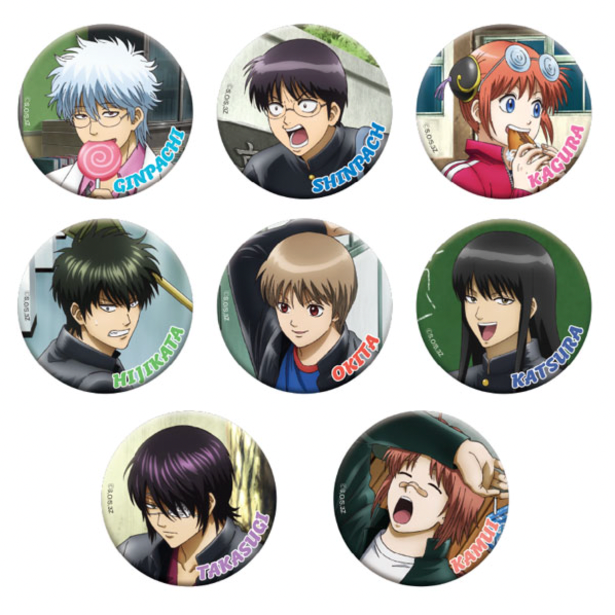 3rd Year Class Z Ginpachi Sensei Chara Badge Collection (1 Random)