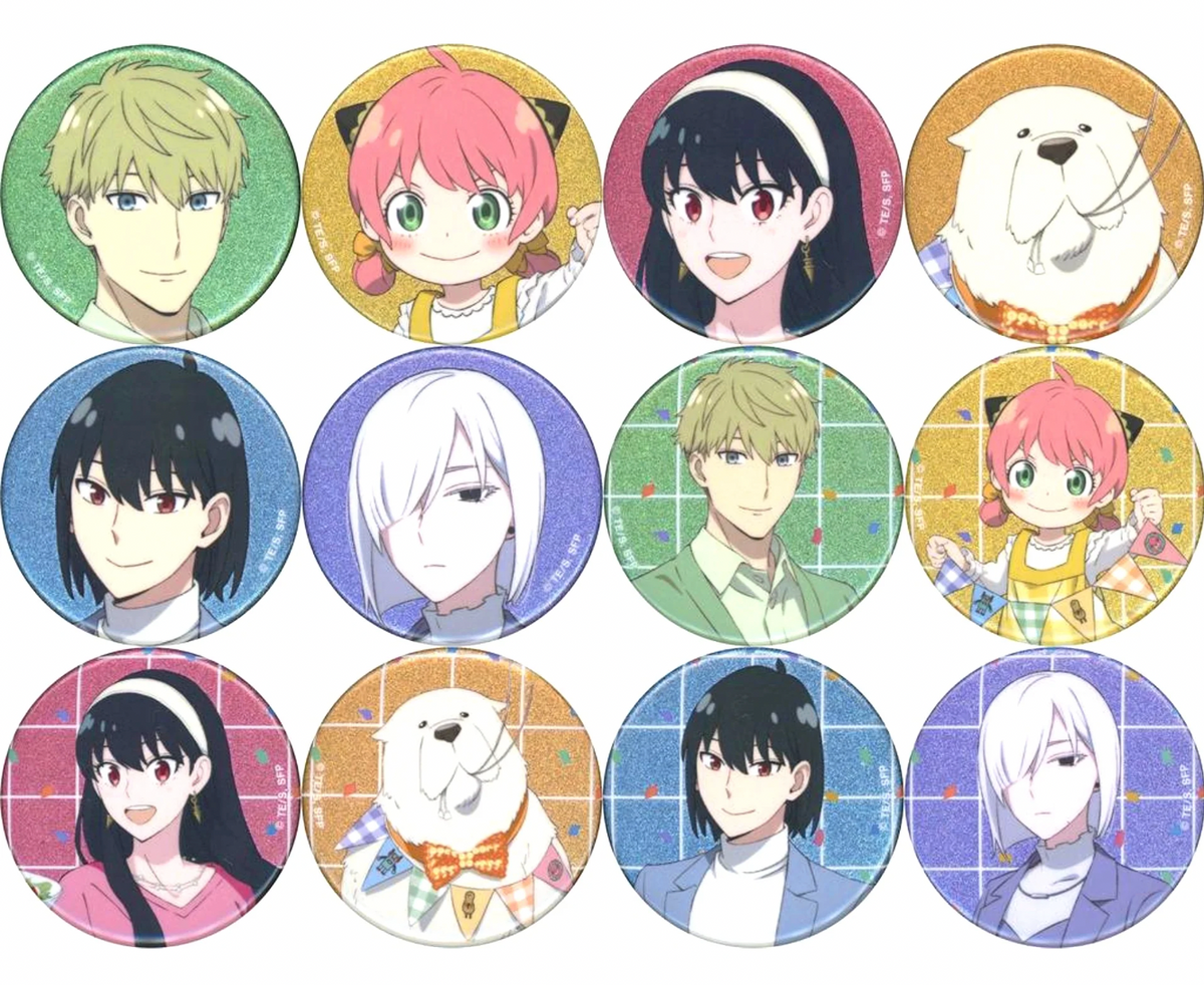 Spy x Family POP UP STORE in Loft Newly Drawn Holiday Party Ver. Trading Glitter Badge (1 Random)