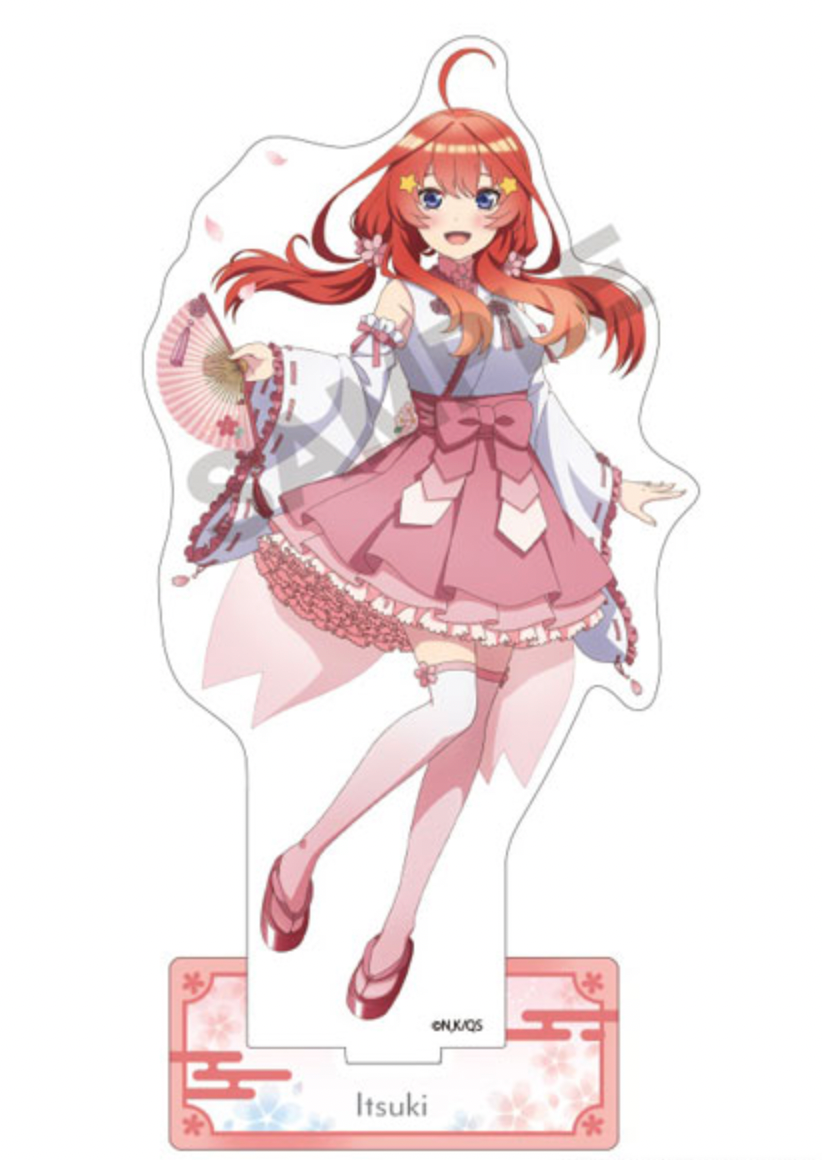 The Quintessential Quintuplets Acrylic Stand Itsuki Nakano Cherry Blossom Shrine Maiden