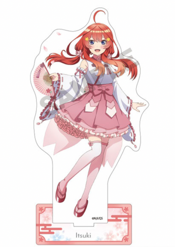 The Quintessential Quintuplets Acrylic Stand Itsuki Nakano Cherry Blossom Shrine Maiden
