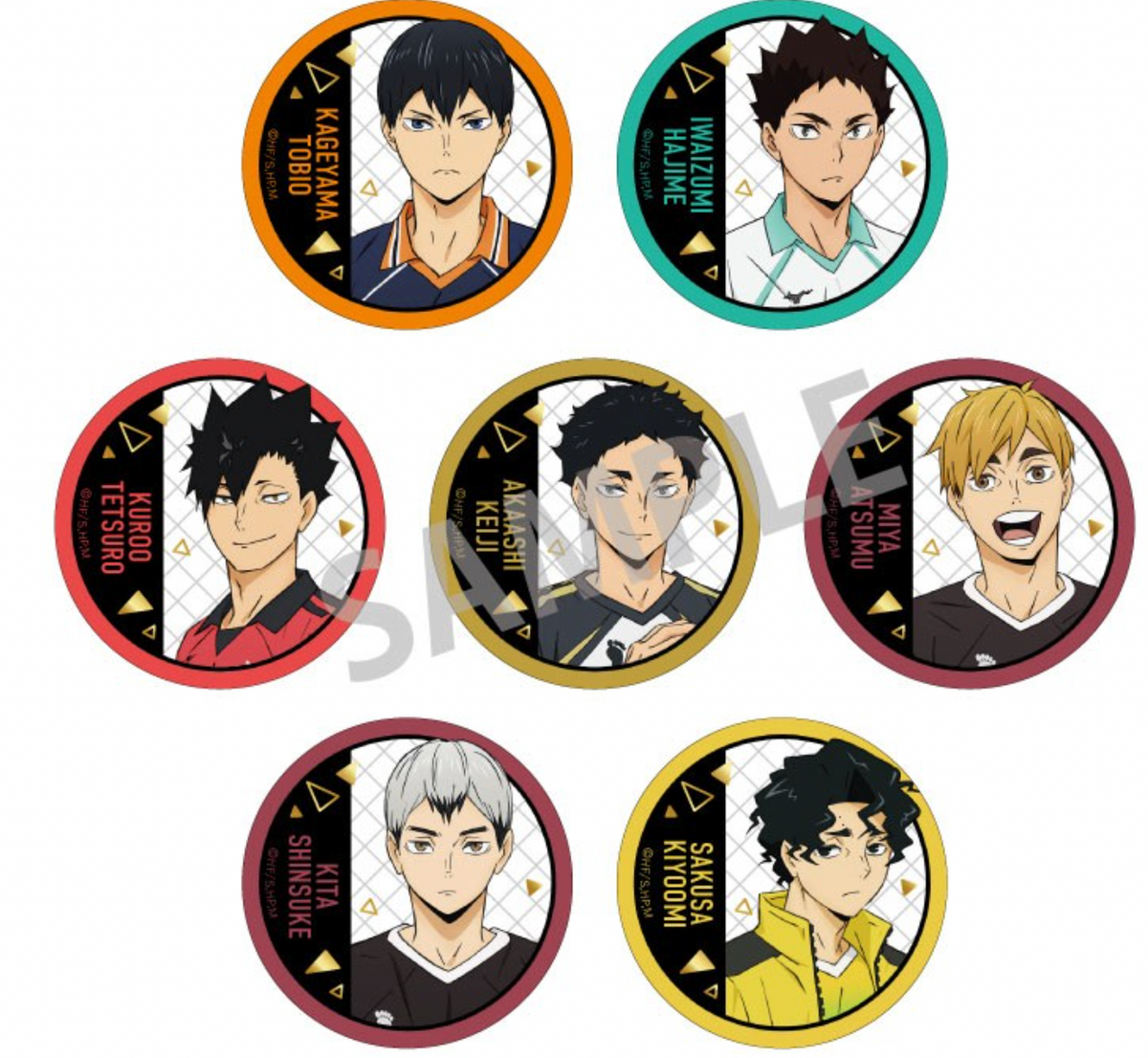 Haikyu!! Haikyu!! Trading Foil Stamping Can Badge B (1 Random)
