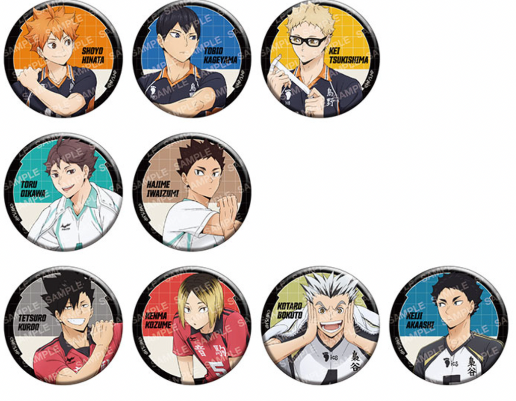 Haikyu!! Tin Badge Collection -Warm-up Exercises (1 Random)