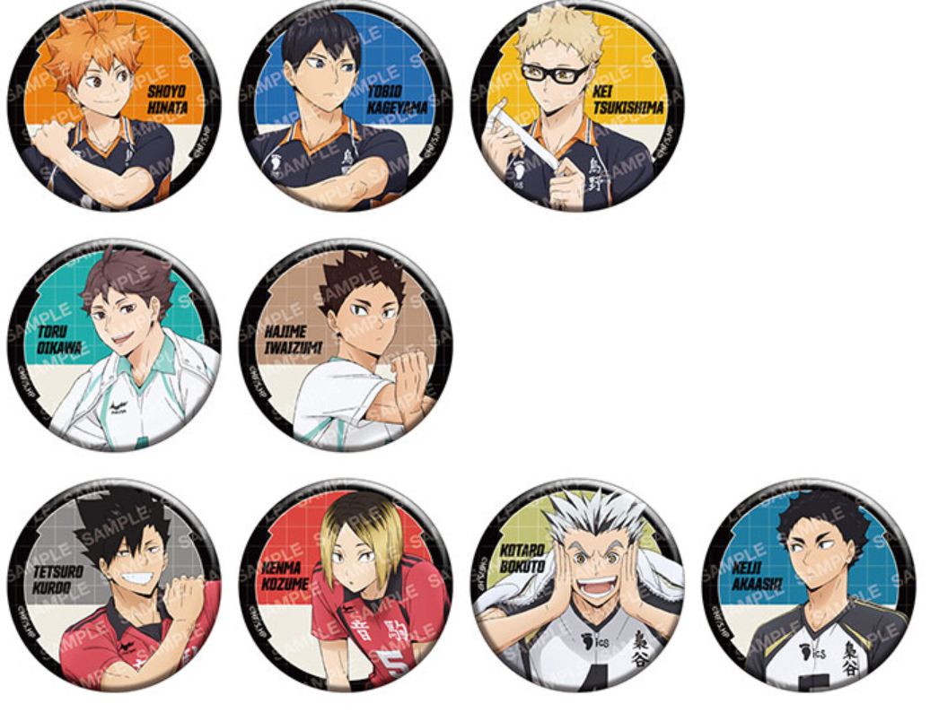 Haikyu!! Tin Badge Collection -Warm-up Exercises (1 Random)
