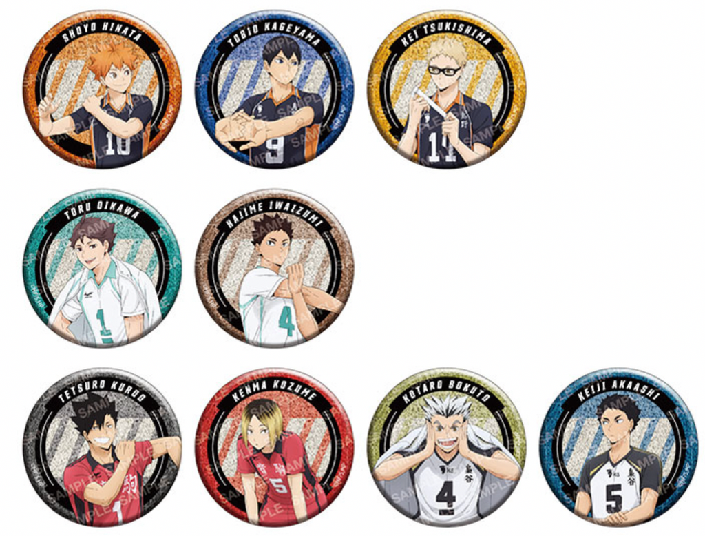 Haikyu!! Tin Badge Collection -Warm-up Exercises (1 Random)