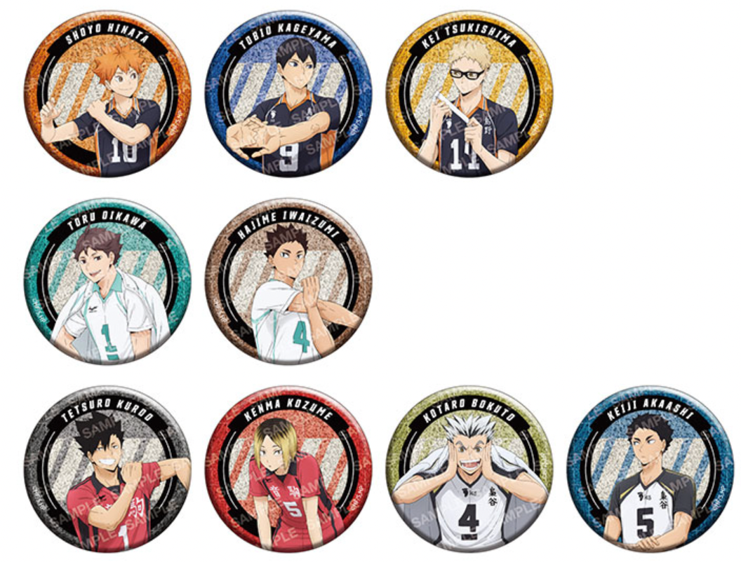 Haikyu!! Tin Badge Collection -Warm-up Exercises (1 Random)