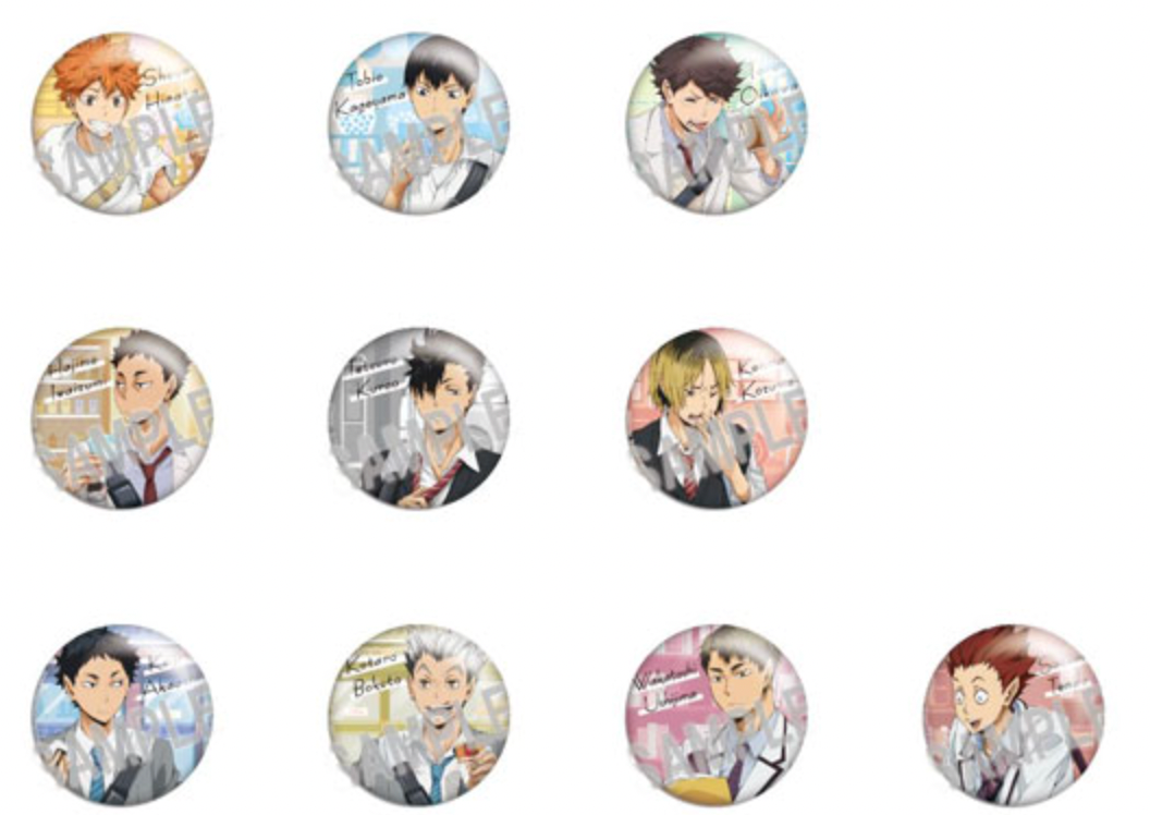 Color Palette Haikyu!! Yorimichi Tin Badge (1 Random)