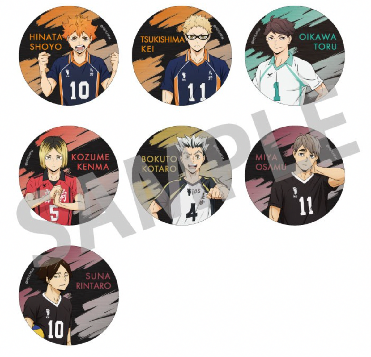 Haikyu!! Trading Metal Can Badge A (1 Random)