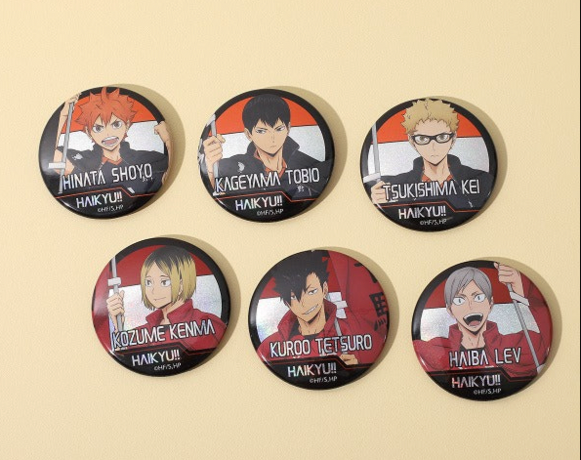 Haikyu!! Trading Hologram Can Badge Banner (1 Random)