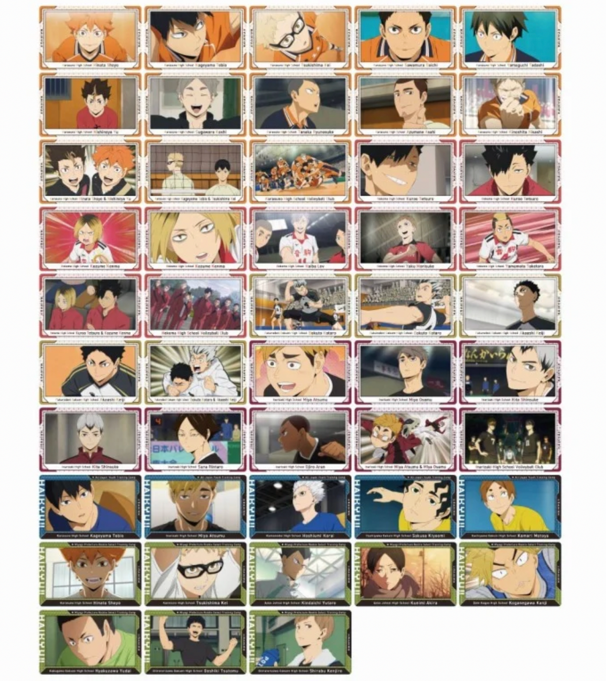 Haikyu!! Snap Card (1 pack/3 cards)