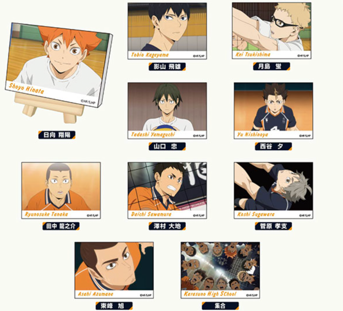 Haikyuu!! Mini Canvas Board Karasuno High School (1 Random)