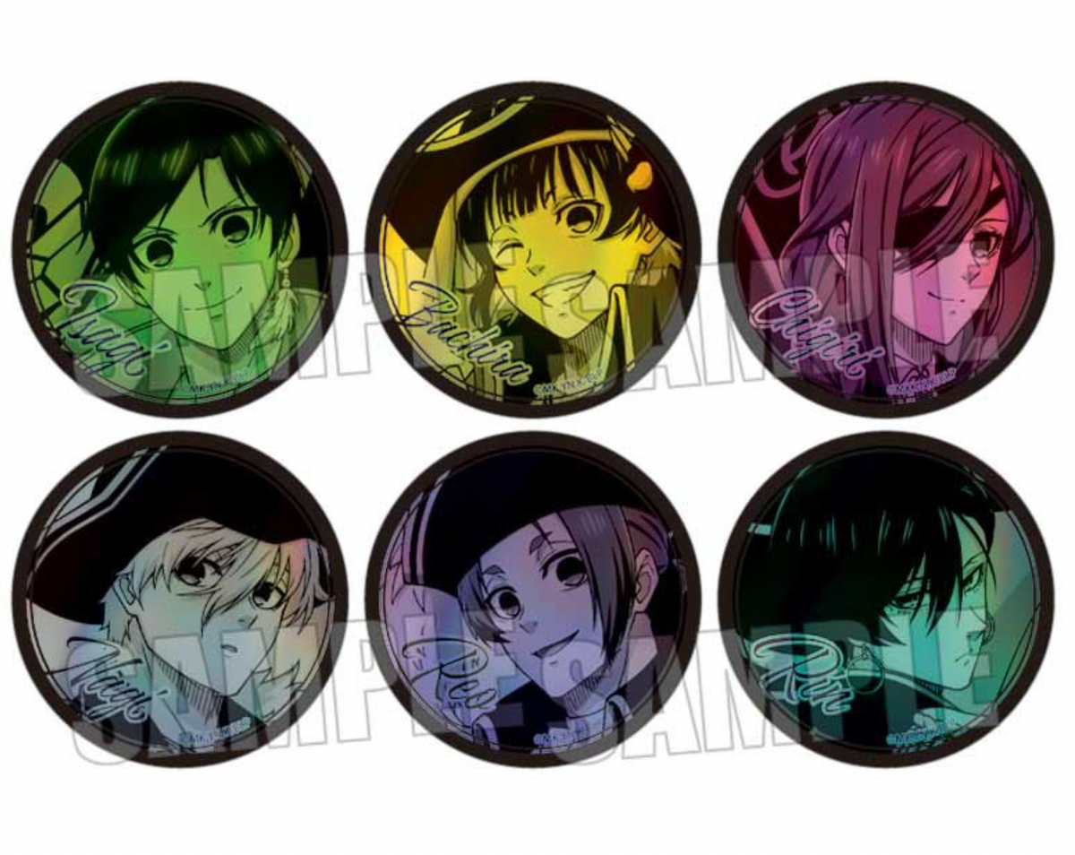 Blue Lock Trading Hologram Can Badge Pirates Ver. (1 Random)