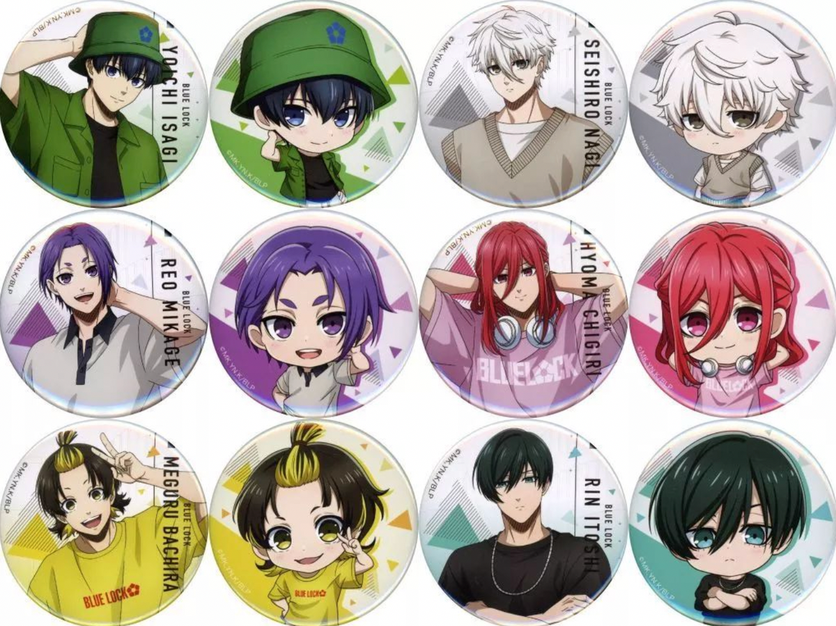 Blue Lock Grand Dissection Exhibition POP UP STORE Trading Can Badge Set of 2 Casual Clothes Ver.(1 Random)