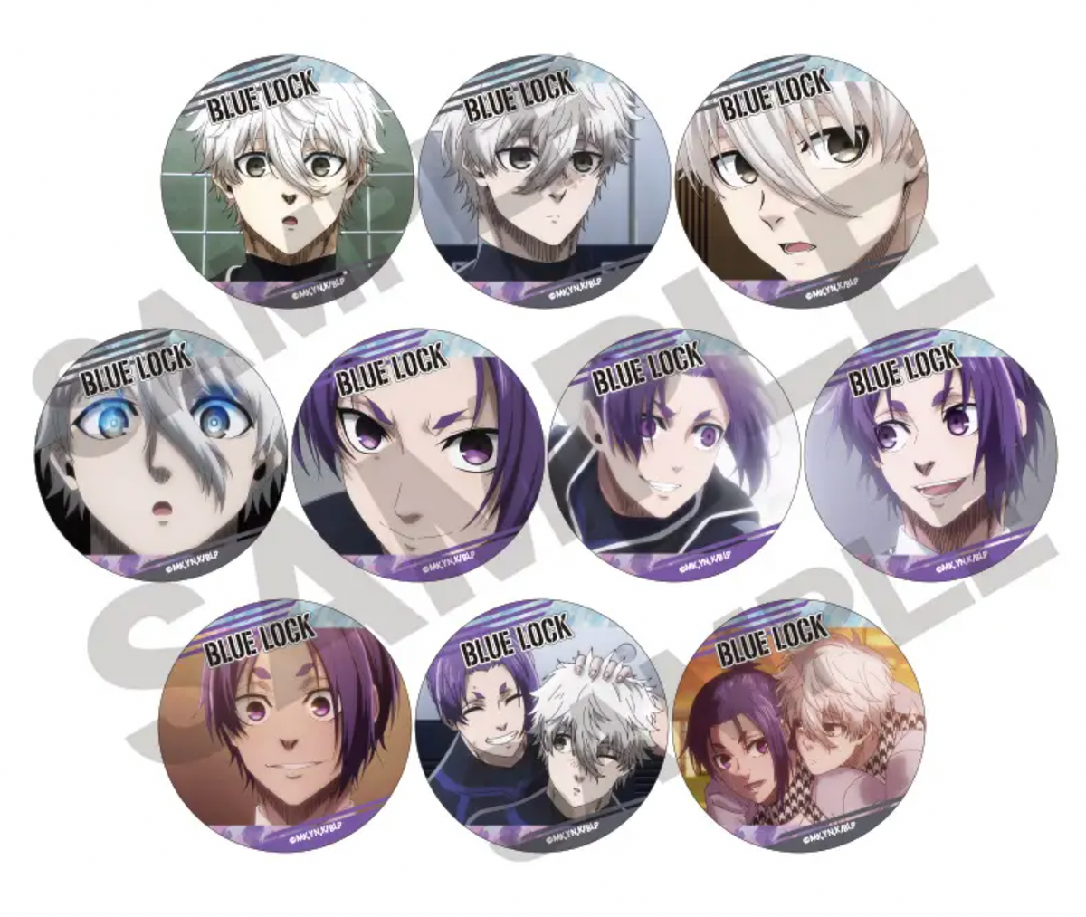 Blue Lock Trading Glitter Can Badge Nagi & Reo Ver. (1 Random)