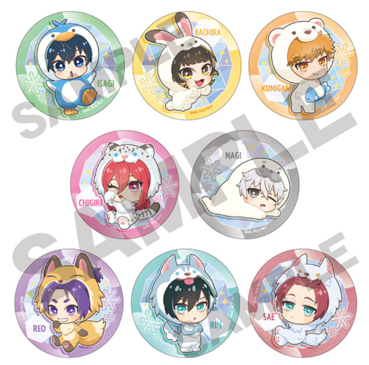 Blue Lock Trading Can Badge Kigurumi's Cooling (1 Random)