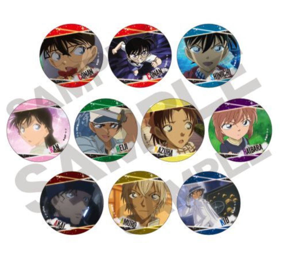 Collectible Case Closed (Detective Conan) Trading Can Badge Vol.3 (1 Random)