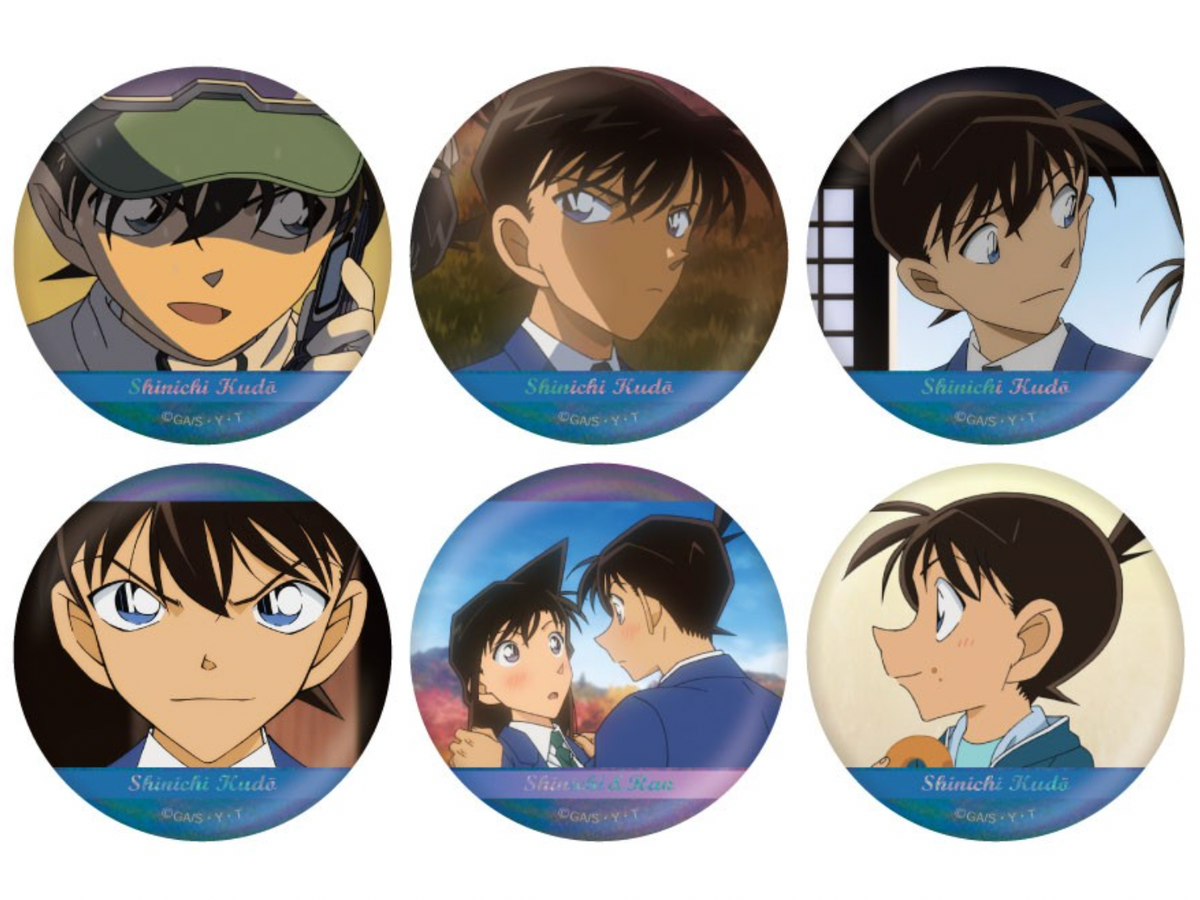 Detective Conan Scene Picture Trading Hologram Can Badge Shinichi Kudo collection Vol.3 (1 Random)