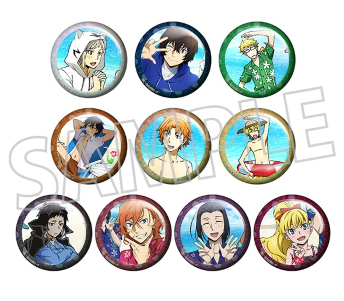 Bungo Stray Dogs Hologram Character Badge Collection (Sea) 8th Anniversary (1 Random)