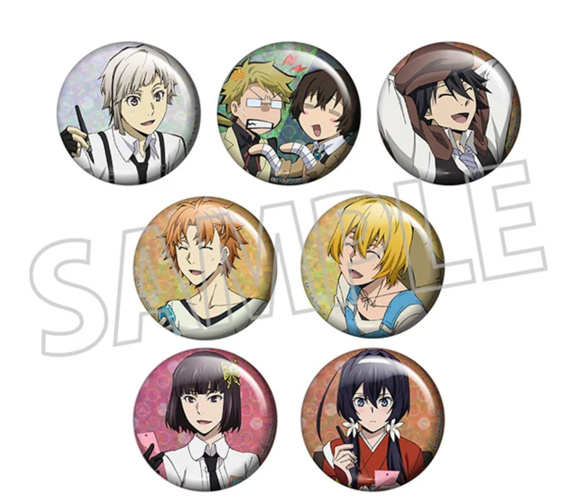 Bungo Stray Dogs Holographic Character Badge Collection (Tanabata Star Festival) 8th Anniv (1 Random)