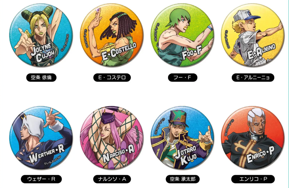 Jojo's Bizarre Adventure: Glitter Can Badge Stone Ocean (1 Random)