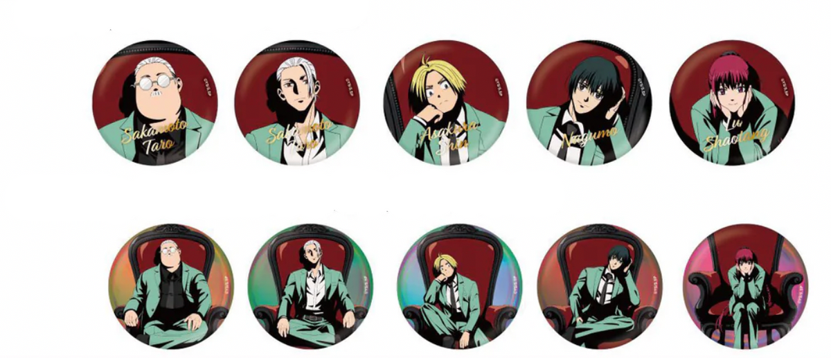 SAKAMOTO DAYS Limited Edition & Foil Stamped Trading Can Badge  (1 Random)