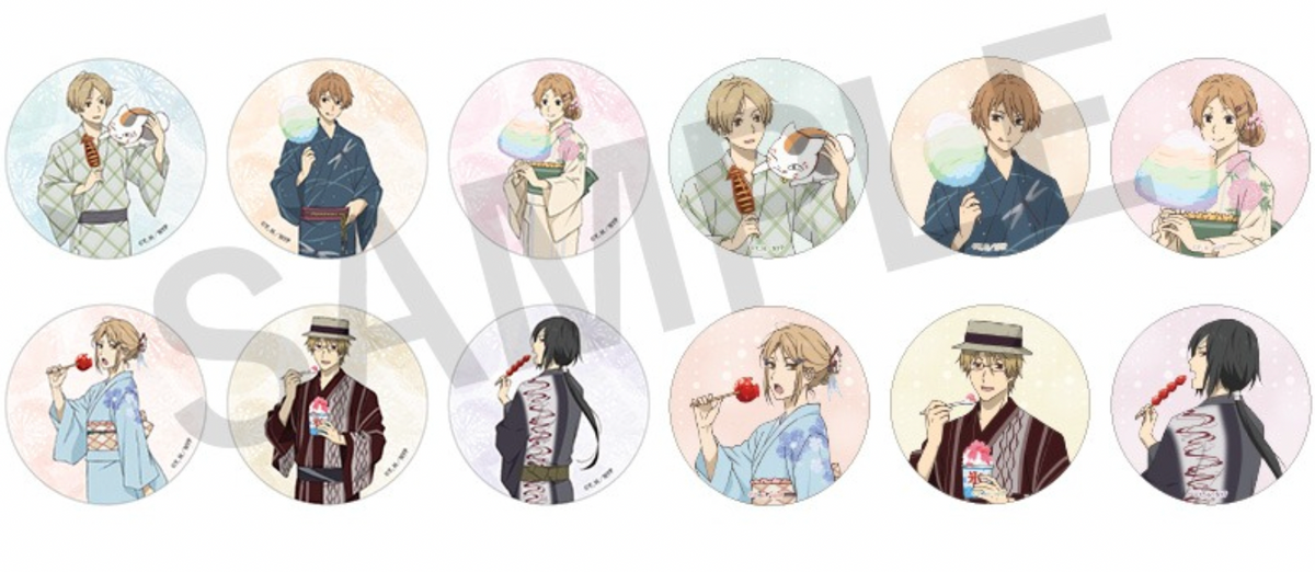 Natsume's Book of Friends Can Badge Collection (Yukata) (1 Random)
