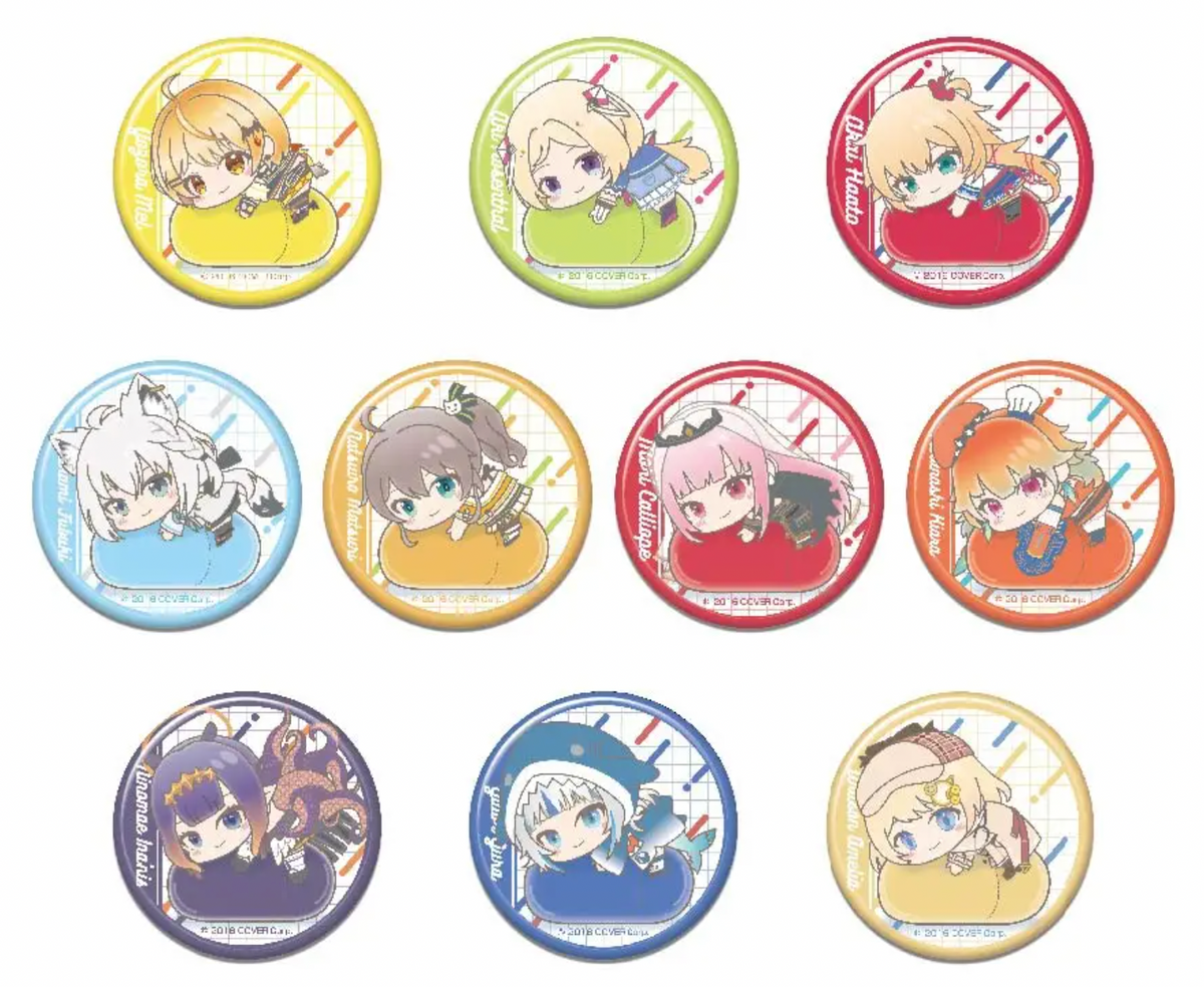 hololive production: hug meets Can Badge B