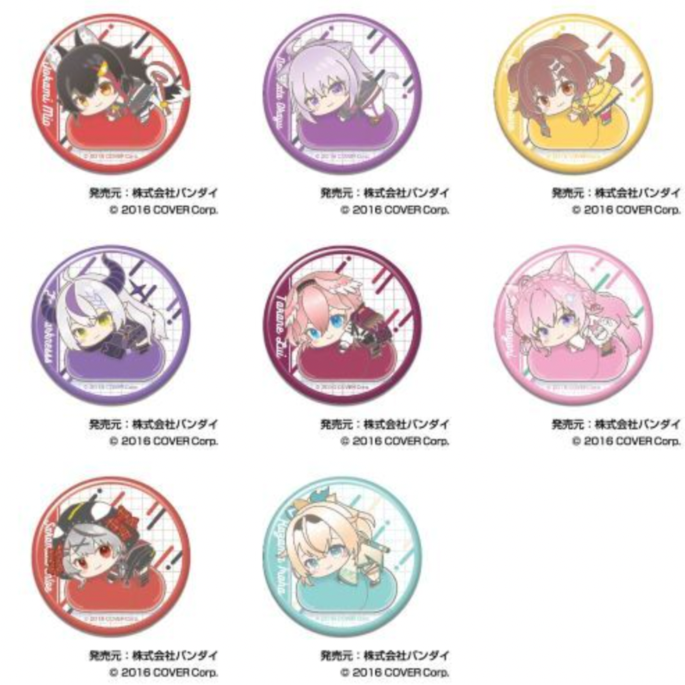 hololive production: hug meets Can Badge E