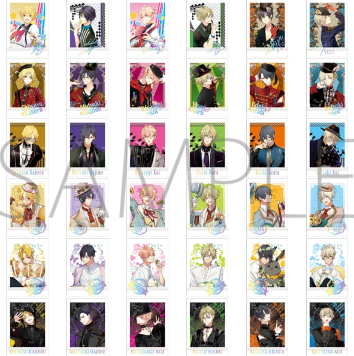 Tsukiuta. Pashakore PREMIUM A-BOX  (1 Pack/ 3 cards)