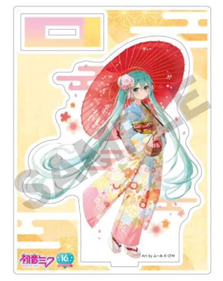 Hatsune Miku Acrylic Stand Wafuku Sanpo Hannari Kyoto