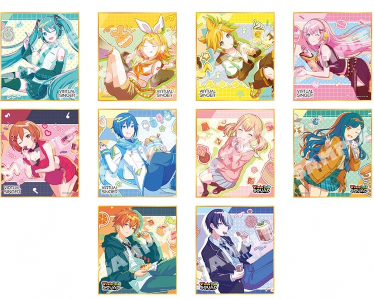 Project Sekai Colorful Stage! feat. Hatsune Miku Anniversary/Birthday Illustration 2023-2024 Mini Shikishi Collection A - VBS (