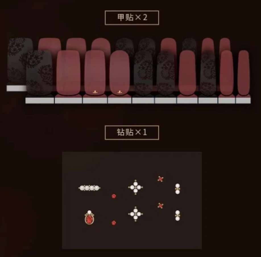 Light and Night Evan Nail sticker set