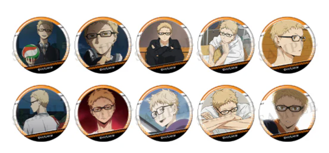 Haikyu!! Tsukishima Trading Badge (1 Random