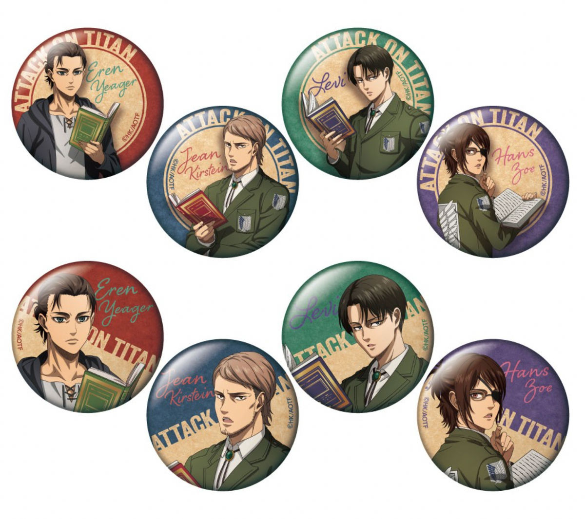 Attack on Titan The Final Season Trading Can Badge Reading Ver. (1 Random)